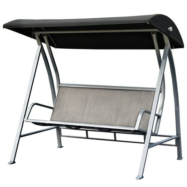 Patiopost Swing Lounge Chair Outdoor Canopy Sling Textilene 3 Seats Porch Patio Furniture Com - Patio Post Swing Lounge Chair Patiopost Swing Lounge Chair Outdoor Canopy Sling Textilene 3 Seats Porch Patio Furniture Com - Patio Post Swing Lounge Chair