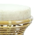thumbnail image 6 of Milan Handmade Natural Rattan Wicker Ottoman Stool Vanity Bedroom Fully Assembled, Natural Color, 6 of 7