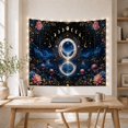 thumbnail image 5 of Golden Portal Lake with Moon Phases and Mountains, Dreamy Fantasy Style for Moon Lovers, Moon Wall Decor Housewarming Gift, Tapestry Wall Hanging for Bedroom and Dorm, 5 of 7