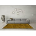 thumbnail image 3 of Ahgly Company Indoor Rectangle Oriental Yellow Modern Area Rugs, 2' x 3', 3 of 4