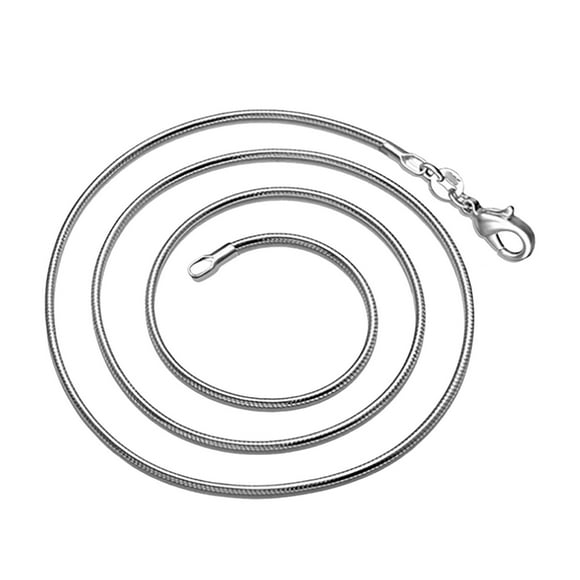 UP to 65% Off SMihono Necklaces for Women 1mm Silver Plated Snake Chain For Men And Women
