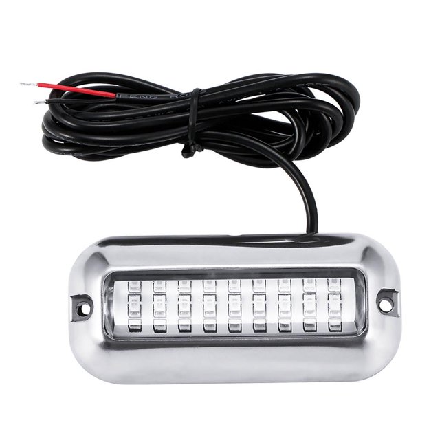 Sidaley Luz LED subacuática ligera de 550W, haz de luz de barco oceánico de acero inoxidable, fácil instalación, quemador de popa de yate Bombillas para automóviles Numero 3