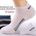 thumbnail image 2 of Calcetines de malla para hombre, calcetines de tobillo empaquetados individualmente, calcetines de regalo, calcetines de algodón para hombre, desodorante absorbente de sudor, 2 of 6