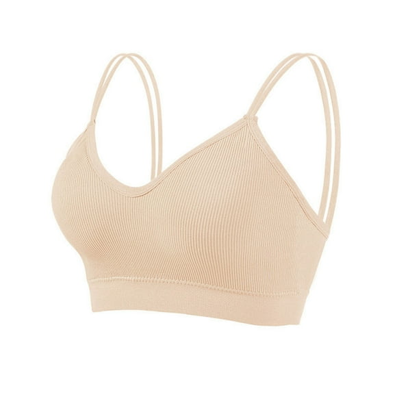 Brasier Sujetadores Deportivos con Tirantes Dobles y Almohadillas para Los Hombros para Mujer Unitalla