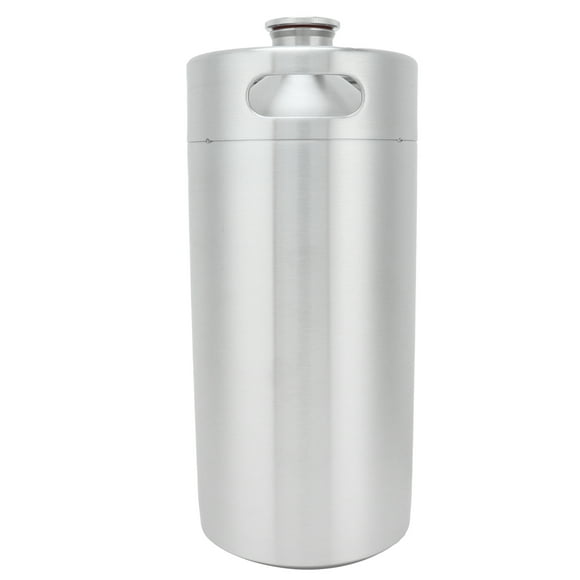 Mini barril de cerveza de acero inoxidable de 3,6 l con tapa para el hogar, hotel y enólogo.