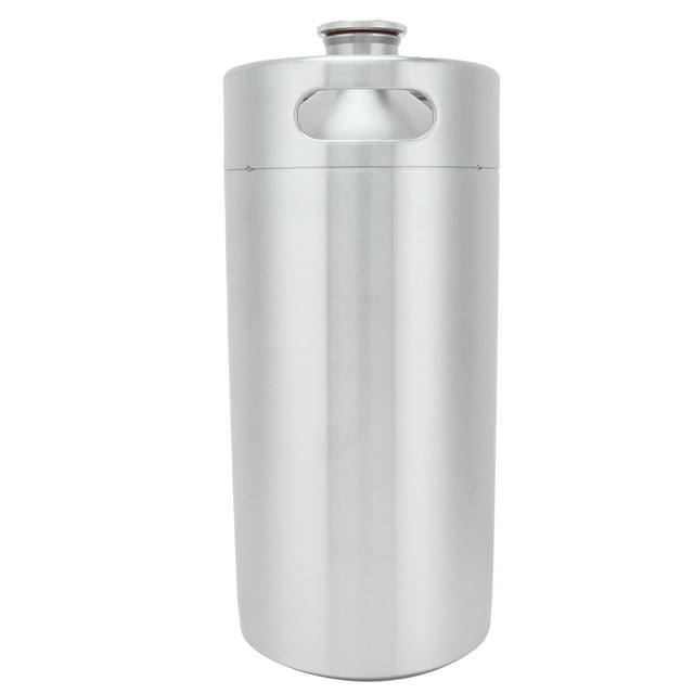 Mini barril de cerveza de acero inoxidable de 3,6 l con tapa para el hogar, hotel y enólogo.