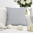 thumbnail image 2 of Set Of 4 Purple Geometry Pillow Covers 20x20 Inch Linen Decorative Square Throw Pillow Covers for Living Room Sofa Couch Decoration, 2 of 6