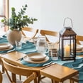 thumbnail image 6 of Abstract Turquoise Moire Round 13 Inch Placemats Set of 8, Gradient Coastal Ocean Geometric HeatResistant Non Slip Place Mats for Dining Table, Wipeable Braided Kitchen Table Mats for Housewarming, 6 of 9