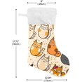 thumbnail image 2 of GZHJMY Christmas Stocking, Personalized Cat Large Candy Stocking, 1 PCS Hanging Gift Xmas Stocking Decoration for Family Holiday Party Ornaments Decor Fireplace, 2 of 7