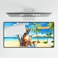 thumbnail image 4 of Boxer Hello Summer Beach Theme with Sunglasses and Tropical Cocktail Desk Mat Full Keyboard Mouse Pad Boxers Dog Lover Gifts Idea Large Mousepad - 00009, 4 of 5