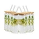 thumbnail image 1 of 6 Vasos Vidrio Tipo Lata Tapa Bambu Drink Lab Popote 500ml Elegante Cocina Cristal Pitillo Pajilla Decoracion, 1 of 1