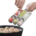 thumbnail image 4 of Stainless Steel Kitchen 3 Meatball Maker, 2024 Creative Meat Baller Scoop Tool, Spoon With Cutting, Diy Easy Meatball Making Mold Set,Home Cooking Tools, 4 of 8