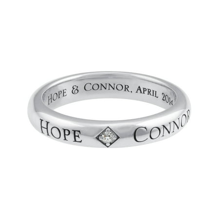 Keepsake - Personalized Family Jewelry Men&amp;#39;s Hope Band available in Sterling Silver, Gold and White Gold