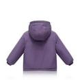 thumbnail image 5 of Kogui Kids Jacket Baby Toddler Boys Girls Winter Warm Coats Hooded Windproof Jacket Snowsuit Outerwear Hoodies 3T 4T (Purple,3-4 Years), 5 of 5