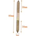 thumbnail image 2 of 10 x Tornillos para nudillos de fijación de muebles - Cabeza M8 x 80 mm para dos pensamientos - Madera Madera- esquí esquí Gafas de esquí, 2 of 5