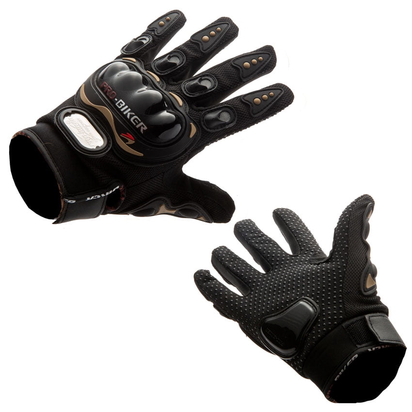 MMG Adult Motorcycle Off Road Helmet Combo, Includes Riding Gloves and Goggles. Size: Large - Color: Matte Black