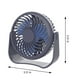 thumbnail image 3 of Ventilador de escritorio silencioso, recargable, para estudiantes, oficina, hogar, pequeño, portátil, mini ventilador USB, 3 of 7