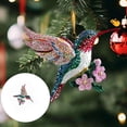 thumbnail image 5 of Hummingbird Ornament, Acrylic Bird Pendant for Christmas Tree, Sparkling Window Decoration for Home & Garden, Festive Wreath Accent, 5 of 5