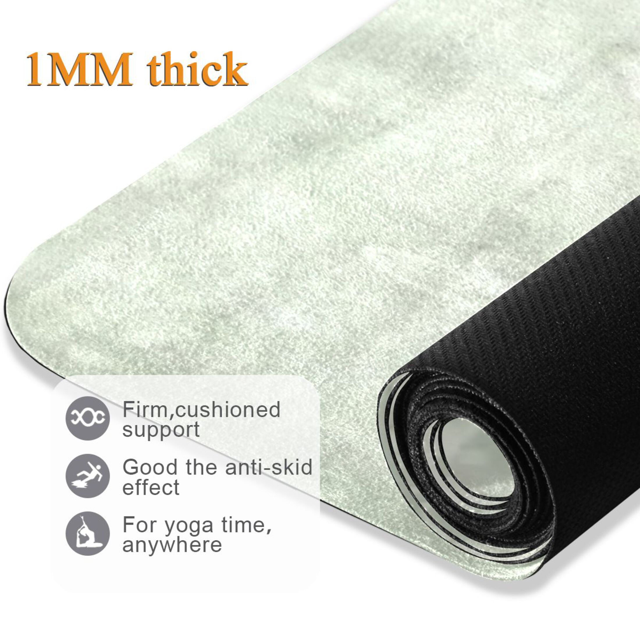 BZSMCE Yoga Mat Women Fitness Mat Bright Days Ahead Pattern