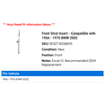 thumbnail image 2 of Front Strut Insert - Compatible with 1966 - 1976 BMW 2002 1967 1968 1969 1970 1971 1972 1973 1974 1975, 2 of 2