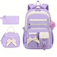 thumbnail image 4 of jiaxiM School Backpacks for Ages 5th 6th 8th 10th - Casual 3 In 1 Daypack Set With Lunch Tote School Bag for Primary School, Middle Elementary, High School, Park, Travel, Outdoor Recreation, 4 of 6