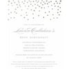 Gold Dots Standard Birthday Invitation