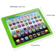thumbnail image 4 of Niños Niños Tablet Pad Electrónica Preescolar Inglés Aprendizaje Números Letras Enseñar Juguete (Verde), 4 of 9