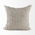 thumbnail image 2 of Light Gray Chevron Textured Pillow Cover, 2 of 5