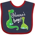 thumbnail image 3 of Inktastic Nonnas Boy Grandson Dinosaur Boys Baby Bib, 3 of 4