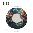 thumbnail image 4 of KLL Flower Covered Vintage Car Pattern Shower Cap & Bath Cap for Women,Reversible Oversized Waterproof Shower Caps for all Hair Lengths,Elastic Reusable Bathing Hair Cap, 4 of 6