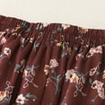thumbnail image 4 of Women Ditsy Floral Bohemian Mesh Midi Skirt Elastic High Waisted Flowy Summer Long Skirt, 4 of 6