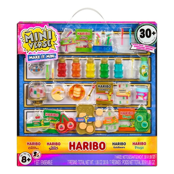 MGA's Miniverse Make It Mini HARIBO Multipack, DIY, Resin Play, Hobby, Gifts, Replica Food, Not Edible, Collectors, 8 