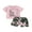 Pink Shorts Set C, variant on Jxzom Kids Toddler Girl 2T 3T 4T 5T Spring Fall Outfits Clothes Baby Pullover Sweatshirt + Camouflage Pants Set