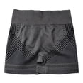 thumbnail image 5 of High Waist Seamless Yoga Shorts Lifting Compression Control Workout Running Gym Training Athletic Firming ActivewearGreyXL, 5 of 5