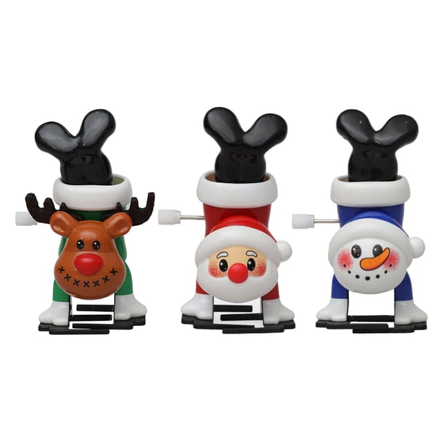 Juguetes navideños de cuerda Strade Fareast Limited Papá Noel muñeco de nieve reno centro de mesa