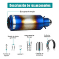 thumbnail image 3 of Escape Silenciador Para Moto Deportivo Universal 38-51mm Xtellar multicolor, 3 of 3