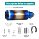 thumbnail image 3 of Escape Silenciador Para Moto Deportivo Universal 38-51mm Xtellar multicolor, 3 of 3