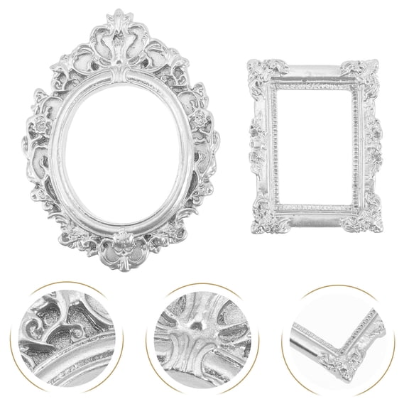 HOMEMAXS  12 Pcs Ornate DIY Decoration Small Photo Frames Office