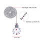 thumbnail image 4 of Ounissouiy - 2 uds. De para ventilador, extensión de cadena de tracción de acero inoxidable, línea de bola de cristal colgante decorativa Iluminación novedosa, 4 of 6