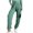 Green, variant on Kmdttou Cargo Pants Women Stretchy Loose Fitting Elastic Waistband With Multiple Pockets Work Pants Ankle Tied Casual Pants S-3XL
