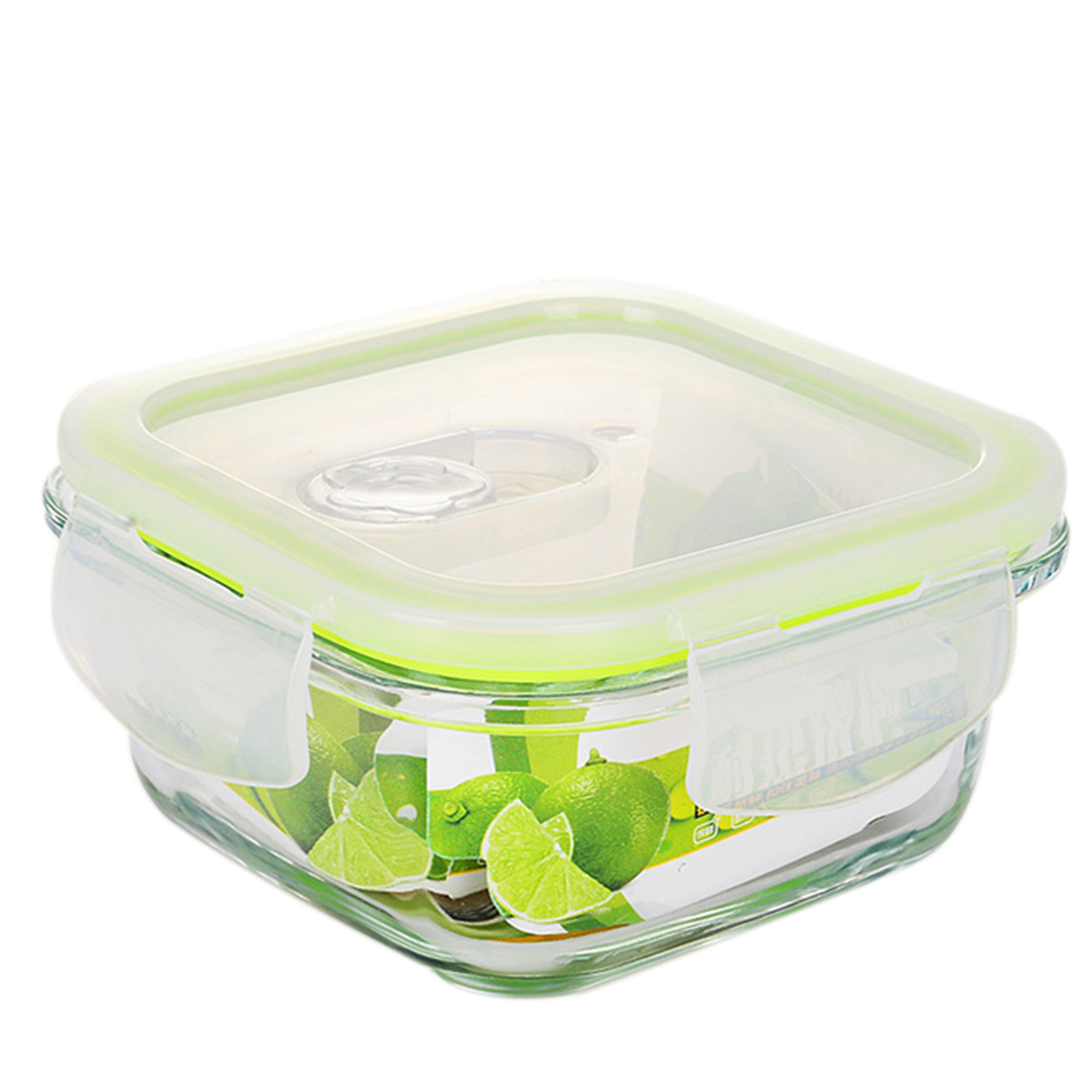 Heatresistant Glass Food Storage Box Square Microwave Oven Box with