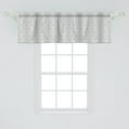 thumbnail image 2 of Ambesonne Damask Window Valance, Vintage Damask Swirls, 54" X 18", Grey White, 2 of 3