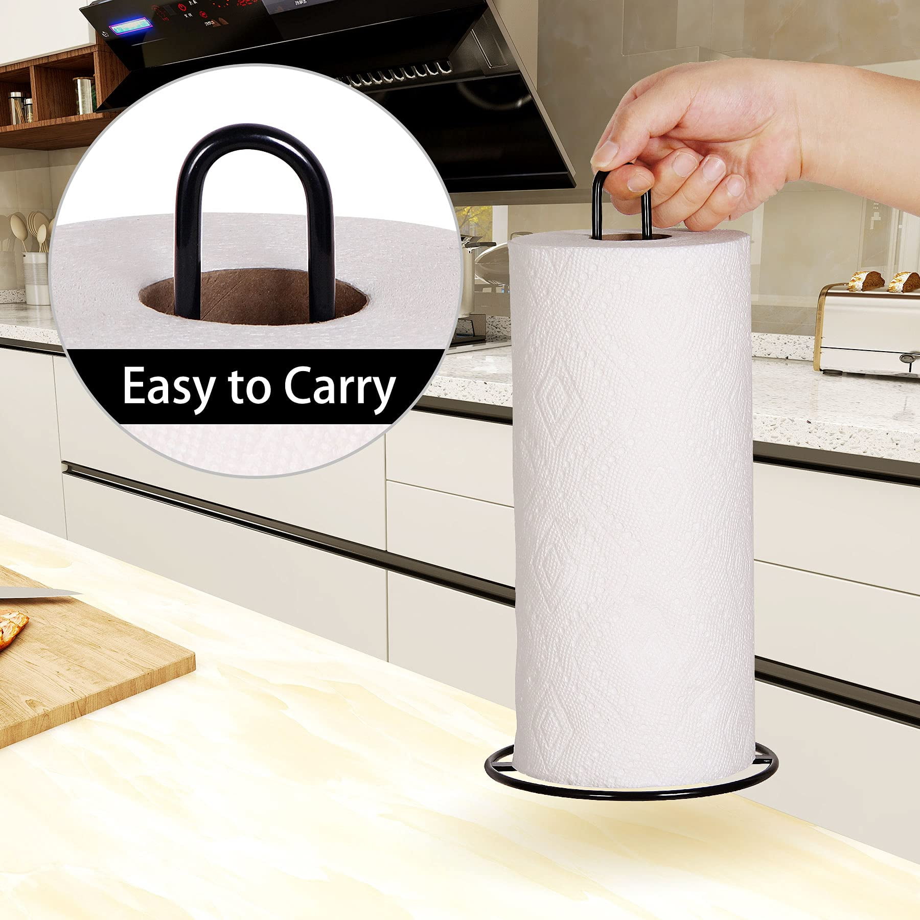 Kitchen Roll Holder Free Standing Paper Towel Holder Countertop Kitchen Towel Holders for Kitchen Countertop and Dining Table Walmart