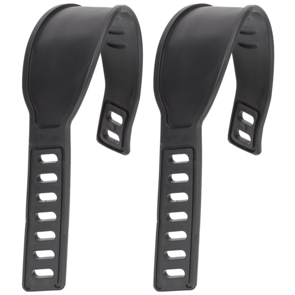 SENLLEO 1 Pair of Exercise Bike Pedal Straps Rubber Anti- Pedal Straps Exercise Bike Fixing Replacement Straps Adjustable Footrest Straps ( Black )