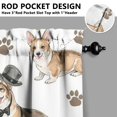 thumbnail image 3 of Vintage Cute Puppy Tier Kitchen Curtains for Bathroom Living Rod Pocket Window Drapes 28"x36" 2 Panels Window Treatment Tiers, 3 of 3