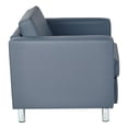 thumbnail image 2 of Pacific Armchair In Dillon Blue Vinyl Fabric, 2 of 4