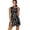 Black Golf Print, variant on Aplkyhs Palm Leaf Golf Dress Lightweight Golf Dress for Hot Weather Ruffle Zip Up Polyester Material Moisture Wicking Stretch for Golf Enthusiasts