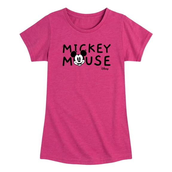 Disney - Simple Mickey Mouse Toddler Girls' Toddler Short Sleeve Graphic T-Shirt