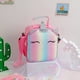thumbnail image 5 of Unicorn Lunch Bento Box Kids Girls Rainbow Princess Bolsas de hombro (rosa) Tmvgtek Oficina Multiescena Multifunción, 5 of 9