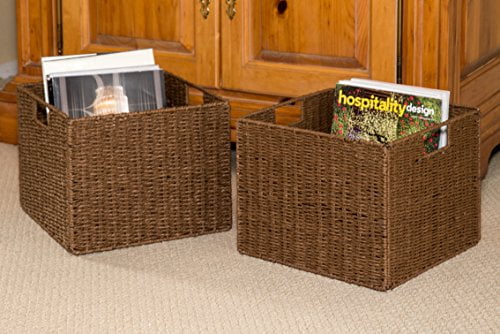 Trademark Innovations Wicker Storage Basket, "Set of 2"